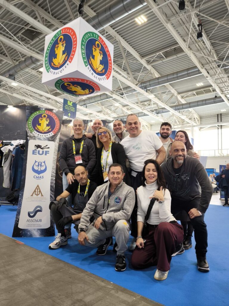 Gruppo con gli amici del Club Aquarius di Città di Castello